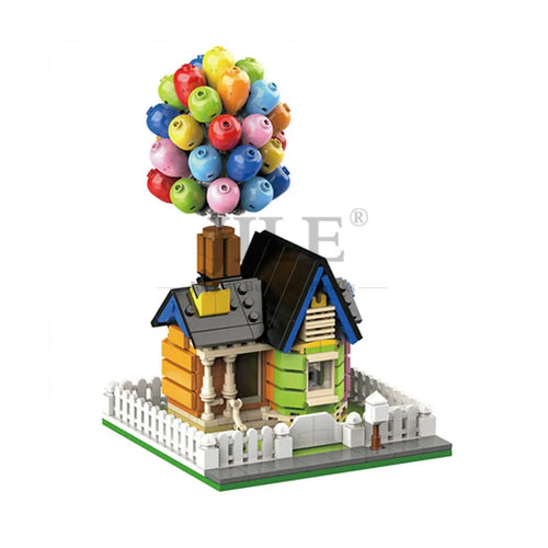 555pcs Moc 7025 Flying Balloon House Up Suspending Home Sculptures Building Brick Blocks City Street View Children Gift Toys