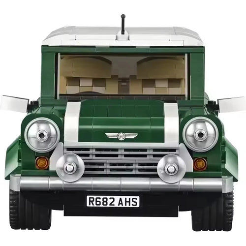 2026 new retro green car picnic party car model set building blocks men and women toys New Year birthday holiday gifts
